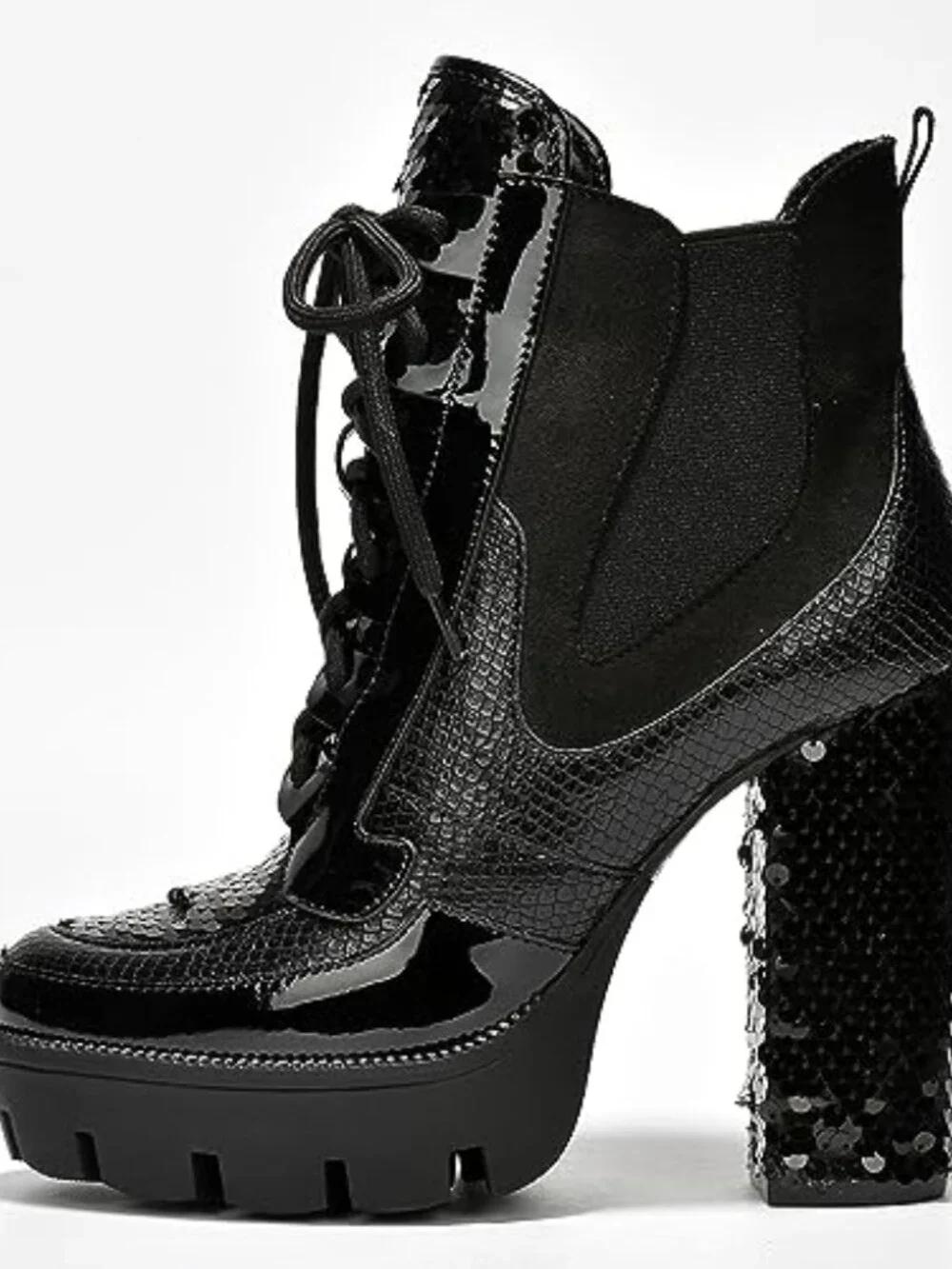 Chelsea Ankle Boots - Chunky Block Heels - Easy Slip On